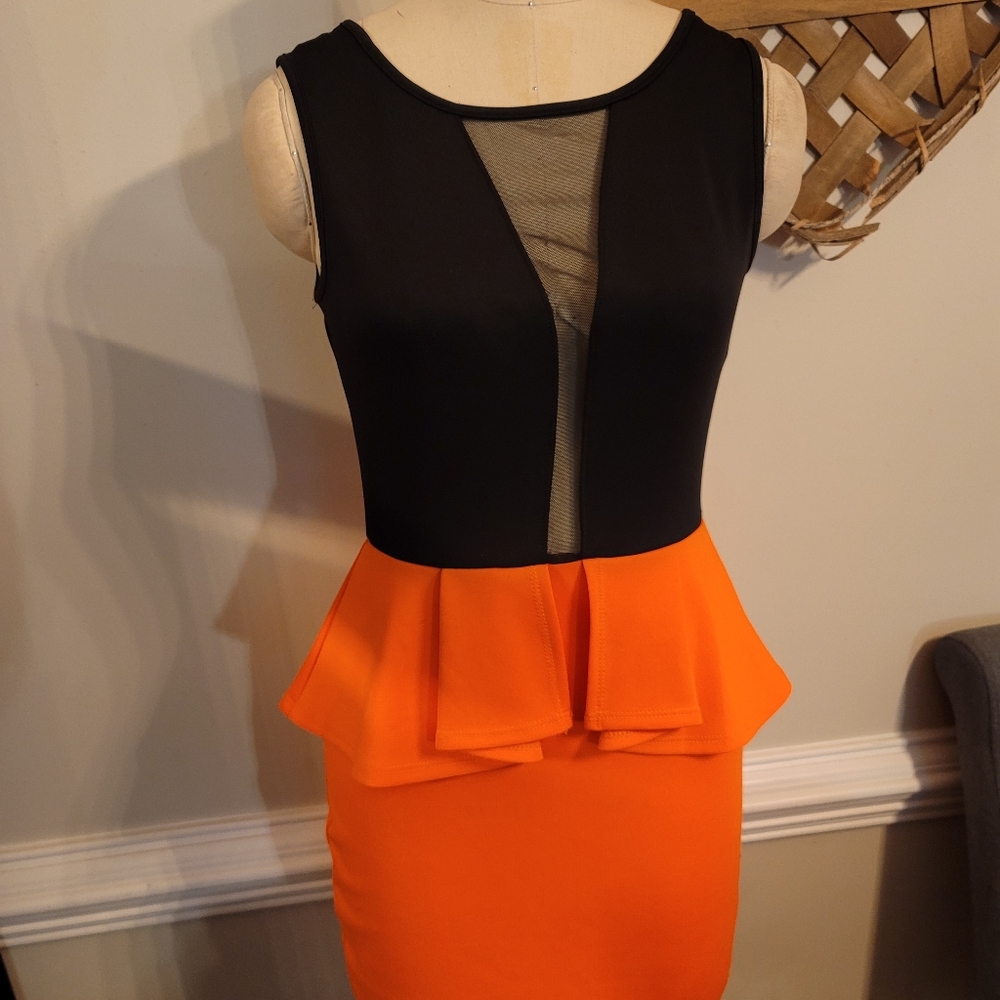 Two tone bodycon dress